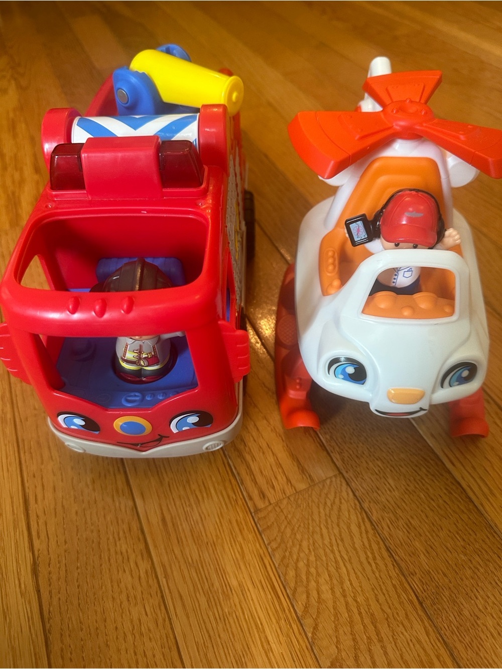 Fisher Price Little People Firetruck & Helicopter Set
